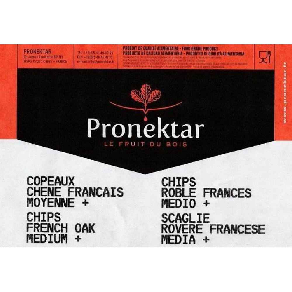 Дубовые чипсы  "Pronektar" обжарка Медиум Плюс (Франция)